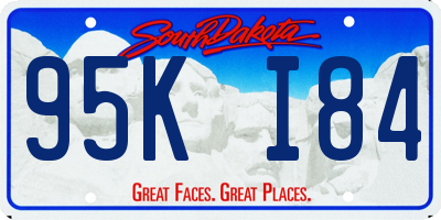 SD license plate 95KI84