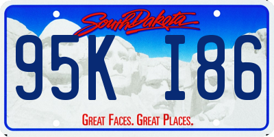 SD license plate 95KI86