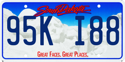 SD license plate 95KI88