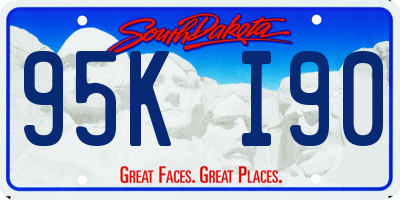 SD license plate 95KI90