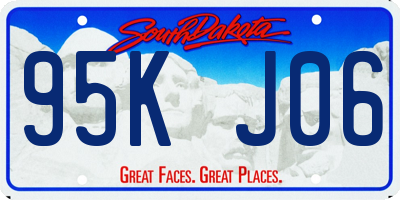 SD license plate 95KJ06