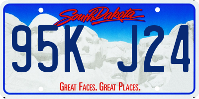 SD license plate 95KJ24