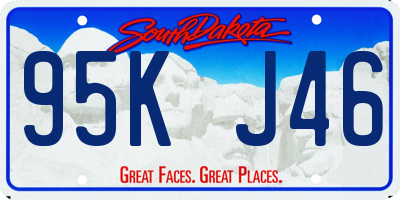 SD license plate 95KJ46