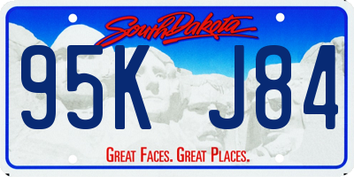 SD license plate 95KJ84