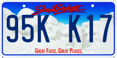 SD license plate 95KK17
