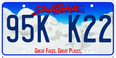 SD license plate 95KK22