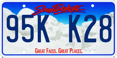 SD license plate 95KK28