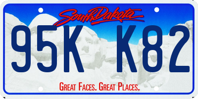 SD license plate 95KK82