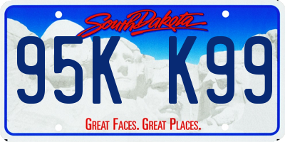 SD license plate 95KK99