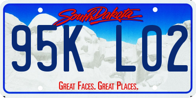 SD license plate 95KL02