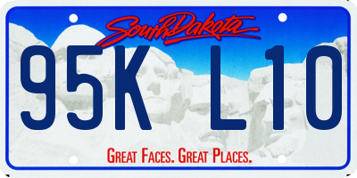 SD license plate 95KL10