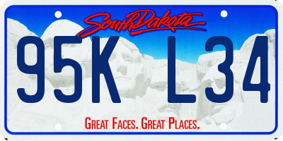 SD license plate 95KL34