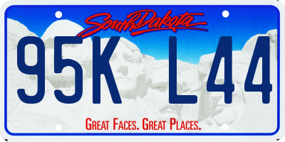 SD license plate 95KL44