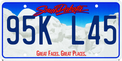 SD license plate 95KL45