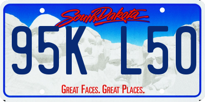 SD license plate 95KL50