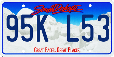 SD license plate 95KL53