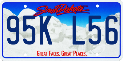 SD license plate 95KL56