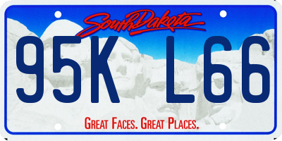 SD license plate 95KL66
