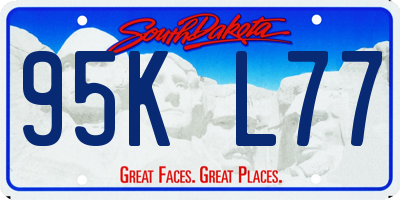 SD license plate 95KL77