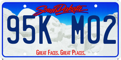 SD license plate 95KM02