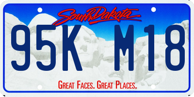 SD license plate 95KM18
