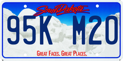 SD license plate 95KM20