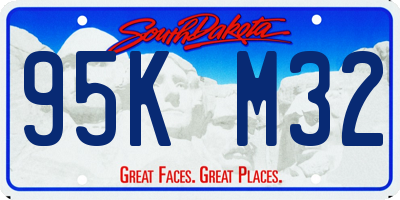 SD license plate 95KM32