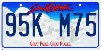 SD license plate 95KM75