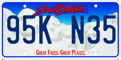 SD license plate 95KN35