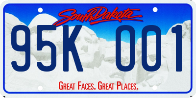 SD license plate 95KO01