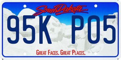 SD license plate 95KP05