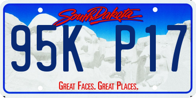 SD license plate 95KP17