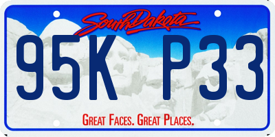 SD license plate 95KP33