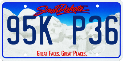 SD license plate 95KP36