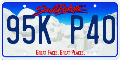 SD license plate 95KP40
