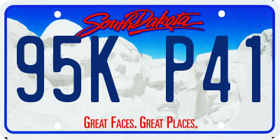 SD license plate 95KP41