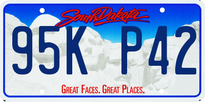SD license plate 95KP42