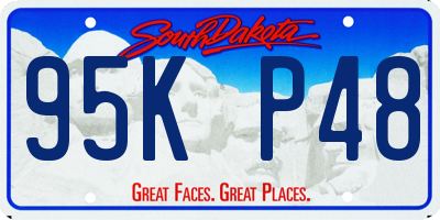 SD license plate 95KP48