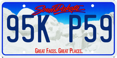 SD license plate 95KP59