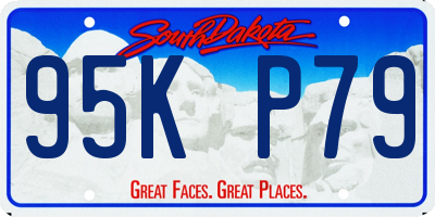 SD license plate 95KP79
