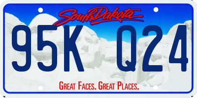 SD license plate 95KQ24