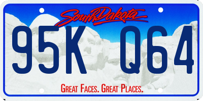 SD license plate 95KQ64