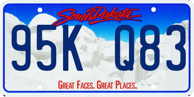 SD license plate 95KQ83