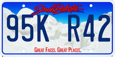 SD license plate 95KR42