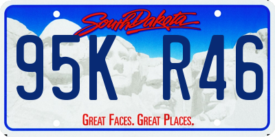 SD license plate 95KR46