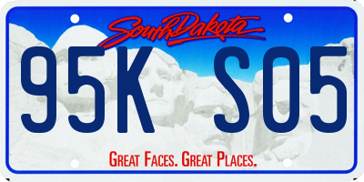 SD license plate 95KS05