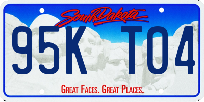 SD license plate 95KT04