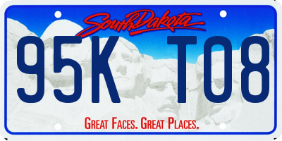 SD license plate 95KT08