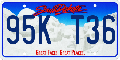 SD license plate 95KT36