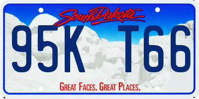 SD license plate 95KT66